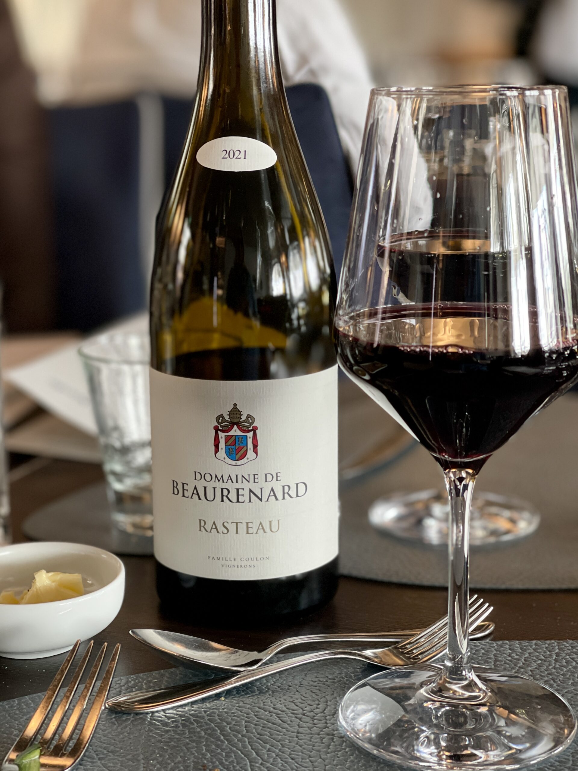Tallink Siljas gourmetrestauranger Bon Vivant vinpaket med Rasteau från Rhône
